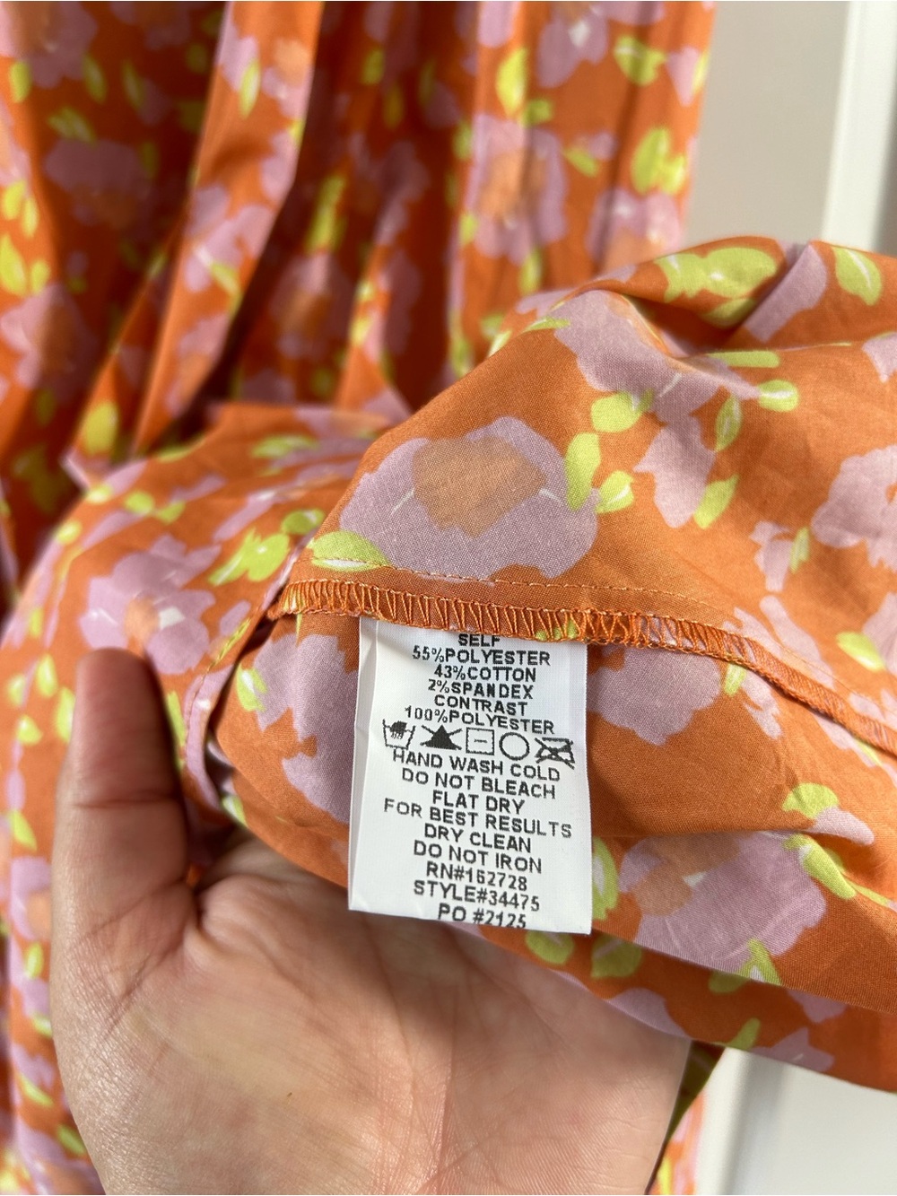 Voy NWOT Pink Multi Floral Mixed Fabric Ribbon Accents Dress Sz M - Picture 4 of 8